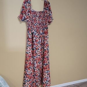 Floral Smocked Maxi Dress
